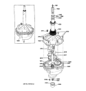 TRANSMISSION Diagram and Parts List for WSM2780WAWWW  General Electric Washer Dryer Combo