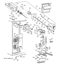 FREEZER SECTION Diagram and Parts List for TFG28PFCEBS  General Electric Refrigerator