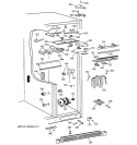 FRESH FOOD SECTION Diagram and Parts List for TFG28PFCEBS  General Electric Refrigerator