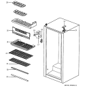 Part Location Diagram of WR02X10457 GE COVER HINGE UPPER
