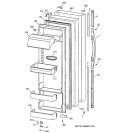 FRESH FOOD DOOR Diagram and Parts List for TPG24PRDABS  General Electric Refrigerator