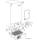 UNIT PARTS Diagram and Parts List for TFX26CRDACC  General Electric Refrigerator