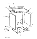 CABINET Diagram and Parts List for DBXR453GV1WW  General Electric Dryer