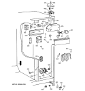 FRESH FOOD SECTION Diagram and Parts List for TFX25GRCGWW  General Electric Refrigerator