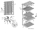 UNIT PARTS Diagram and Parts List for FP17DSCRWH  General Electric Freezer