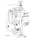 FRESH FOOD SECTION Diagram and Parts List for TFM26PRDABS  General Electric Refrigerator