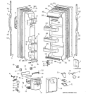 DOORS Diagram and Parts List for TFZ20JRBKWW  General Electric Refrigerator