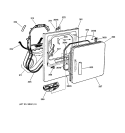 FRONT PANEL & DOOR Diagram and Parts List for DCXR463EA0AA  General Electric Dryer
