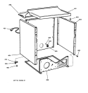CABINET Diagram and Parts List for NJSR453GW1WW  Hotpoint Dryer