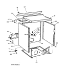 CABINET Diagram and Parts List for DS4500EY0WW  General Electric Dryer