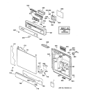 Part Location Diagram of WD12X432 GE BRACKET SWITCH
