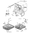 BODY PARTS Diagram and Parts List for GSC3400Z03BL  General Electric Dishwasher