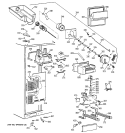 FREEZER SECTION Diagram and Parts List for TPX24PBDACC  General Electric Refrigerator