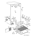 UNIT PARTS Diagram and Parts List for TPX24PBDACC  General Electric Refrigerator