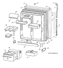 FRESH FOOD DOOR Diagram and Parts List for TBX22PIBRRCC  General Electric Refrigerator