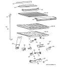 COMPARTMENT SEPARATOR PARTS Diagram and Parts List for TBX22PIBRRCC  General Electric Refrigerator