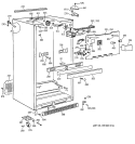 CABINET PARTS Diagram and Parts List for TBG22PADARWW  General Electric Refrigerator
