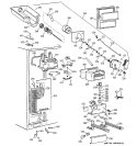 FREEZER SECTION Diagram and Parts List for TPS24BPCJBS  General Electric Refrigerator