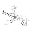 MOTOR - PUMP MECHANISM Diagram and Parts List for GSD3610ZZ4AA  General Electric Dishwasher