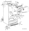CABINET Diagram and Parts List for TBG18JADARAA  General Electric Refrigerator