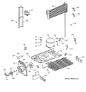 UNIT PARTS Diagram and Parts List for TBG18JADARAA  General Electric Refrigerator