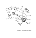 BLOWER Diagram and Parts List for DSKS433EW0WH  General Electric Dryer