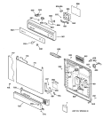 Part Location Diagram of WD34X10419 GE INSERT ESCUTCHEON
