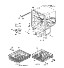 BODY PARTS Diagram and Parts List for GSD2230F00WW  General Electric Dishwasher