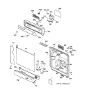 Part Location Diagram of WD34X10415 GE INSERT ESCUTCHEON