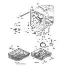 BODY PARTS Diagram and Parts List for GSD3210F00AA  General Electric Dishwasher