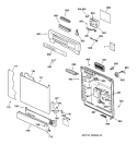 Part Location Diagram of WD34X10428 GE INSERT CONTROL Assembly