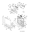 Part Location Diagram of WD34X10420 GE INSERT ESCUTCHEON