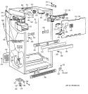 CABINET Diagram and Parts List for TBX18CIBRRCC  General Electric Refrigerator