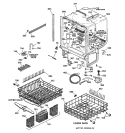 BODY PARTS Diagram and Parts List for GSD5640F00SS  General Electric Dishwasher
