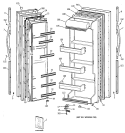 DOORS Diagram and Parts List for MSZ20GABKWW  General Electric Refrigerator