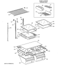 Part Location Diagram of WR32X1581 GE SHELF CANT SP Assembly