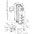 FREEZER DOOR Diagram and Parts List for TFX25NRDAWW  General Electric Refrigerator
