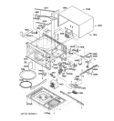 UNIT PARTS Diagram and Parts List for JE1160WC01  General Electric Microwave