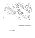 CONTROLS & BACKSPLASH Diagram and Parts List for WWSR4140W0WW  General Electric Washer