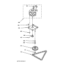 MOTOR & DRIVE PARTS Diagram and Parts List for GCG1520Z1BB  General Electric Trash Compactor