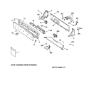 CONTROLS & BACKSPLASH Diagram and Parts List for WBB3300A0AA  General Electric Washer
