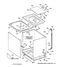 CABINET, COVER & FRONT PANEL Diagram and Parts List for VLXR1020A0WO  Hotpoint Washer