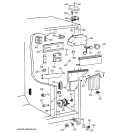 FRESH FOOD SECTION Diagram and Parts List for TFHA24RRAAD  General Electric Refrigerator