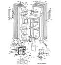 Part Location Diagram of WR02X8373 GE CAP SHELF FT