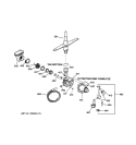 MOTOR - PUMP MECHANISM Diagram and Parts List for GSD2231F00WW  General Electric Dishwasher