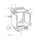 CABINET Diagram and Parts List for DWSR485GA0WW  General Electric Dryer