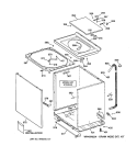 CABINET, COVER & FRONT PANEL Diagram and Parts List for S1070A0WW  General Electric Washer