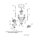 SUSPENSION, PUMP & DRIVE COMPONENTS Diagram and Parts List for S1070A0WW  General Electric Washer