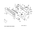 CONTROLS & BACKSPLASH Diagram and Parts List for WMSE4190A0WW  General Electric Washer