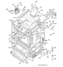 BODY PARTS Diagram and Parts List for JGBP25BEC1WH  General Electric Range